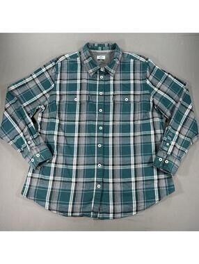 Ridgecut Toughwear Women Plaid Flannel Shirt Long Sleeve Button Up Size XL